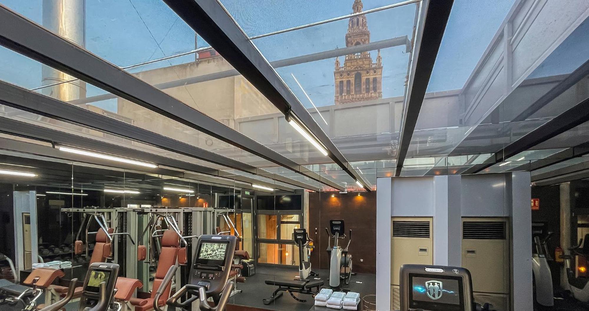 อีเอ็มอี คาเตดราล เมร์เซร์ Hotel เซบีญา ภายนอก รูปภาพ The gym at the hotel